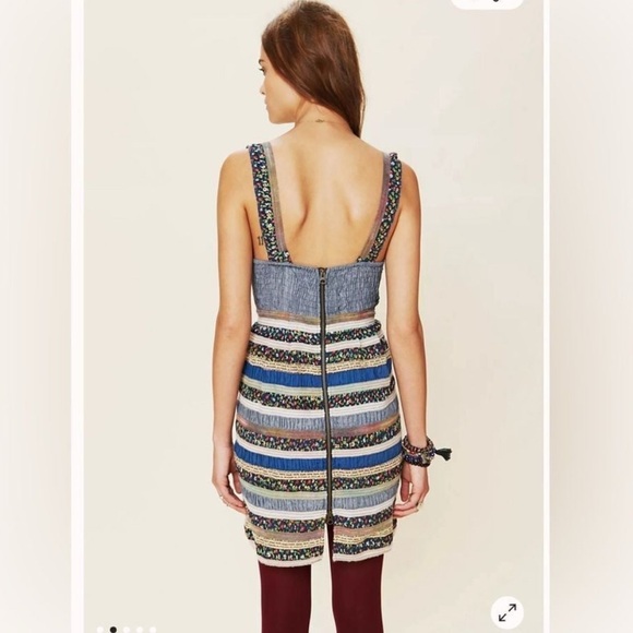 Free People Corinne denim and floral dress / 0 / Excellent condition - Picture 5 of 17